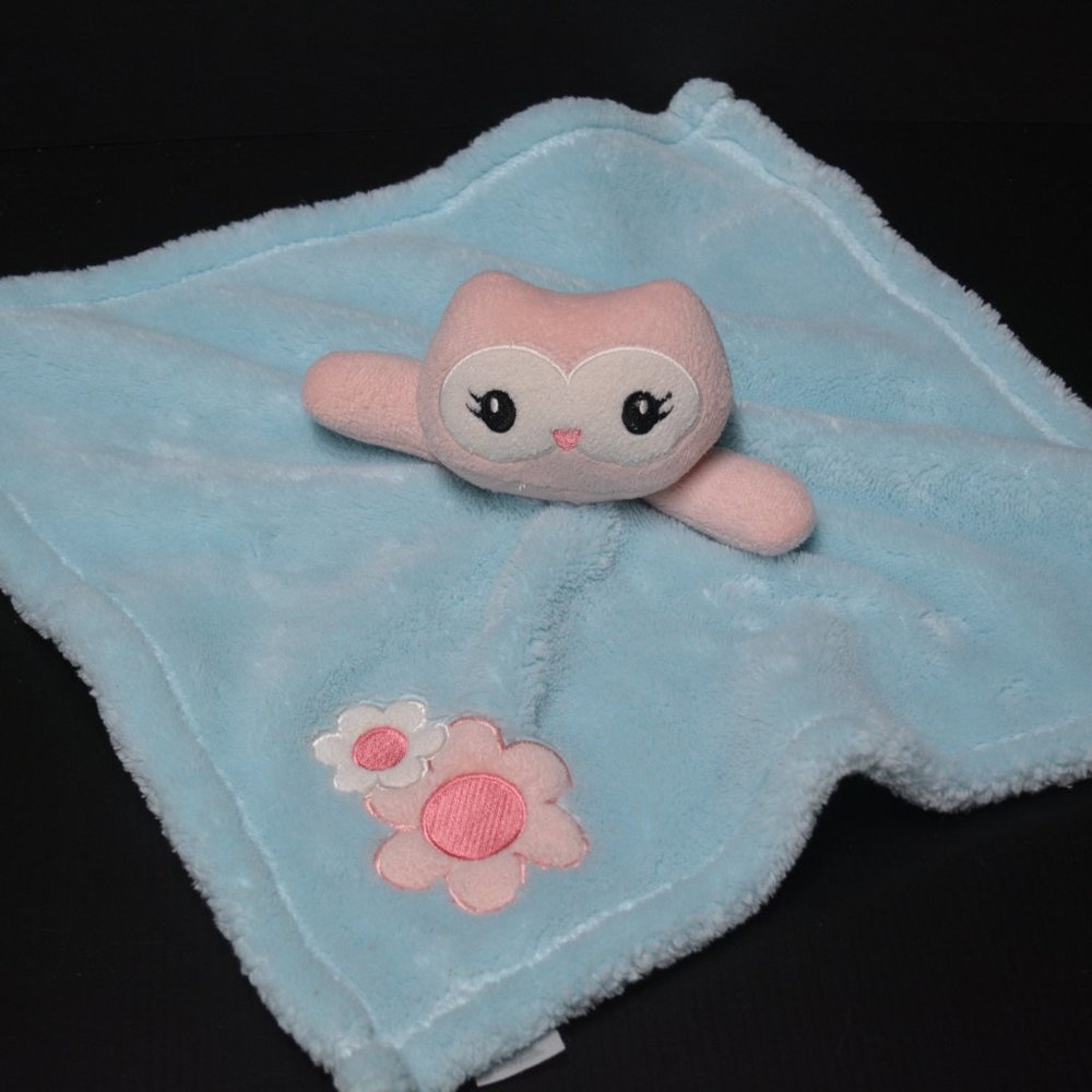 Baby Gear Plush Owl Flower Lovey Security Blanket